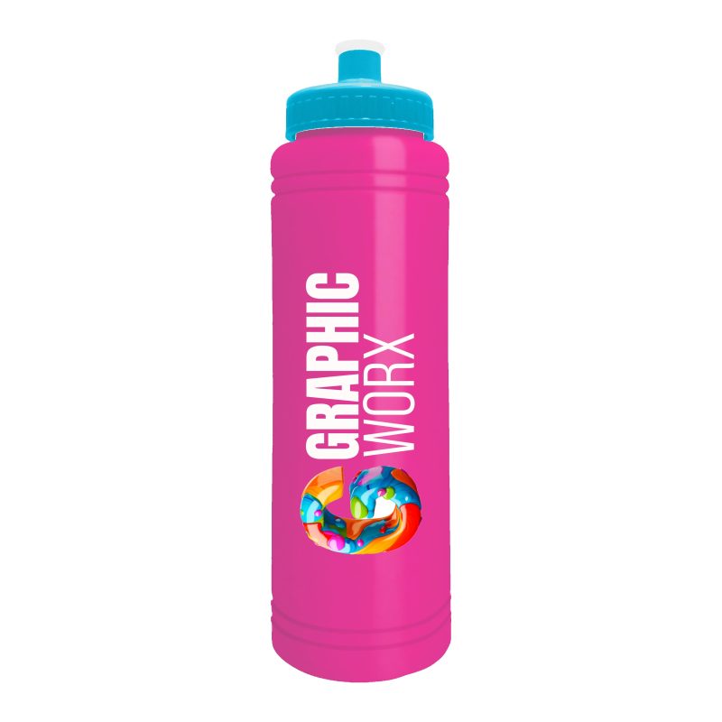 Custom Garyline® Slim Line Bottle with Push-Pull Lid - 25 oz. - 2