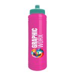 Custom Garyline® Slim Line Bottle with Push-Pull Lid - 25 oz. - 3