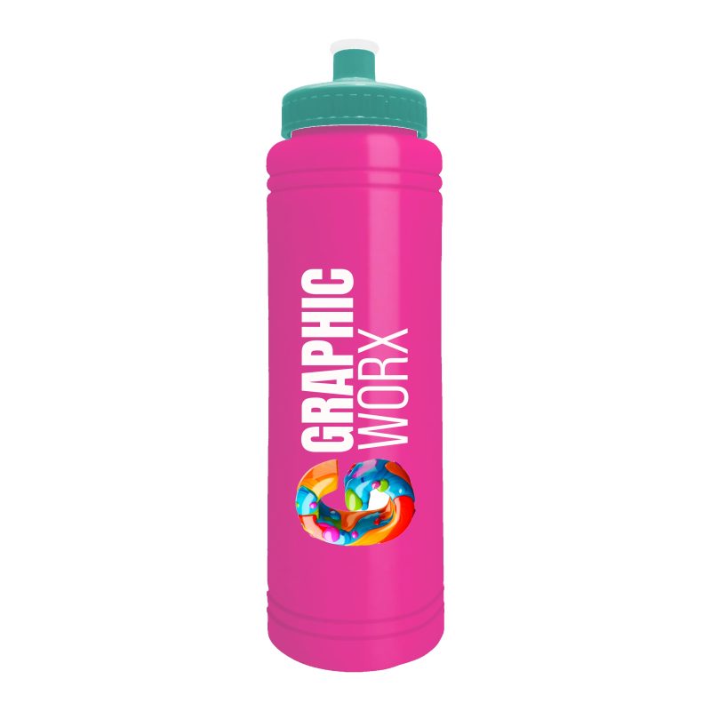 Custom Garyline® Slim Line Bottle with Push-Pull Lid - 25 oz. - 3