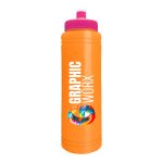 Custom Garyline® Slim Line Bottle with Push-Pull Lid - 25 oz. - 6