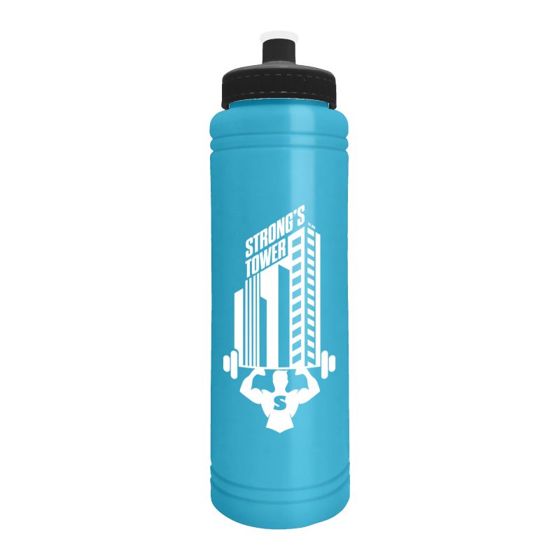 Custom Garyline® Slim Line Bottle with Push-Pull Lid - 25 oz.