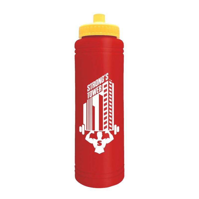 Custom Garyline® Slim Line Bottle with Push-Pull Lid - 25 oz. - 9