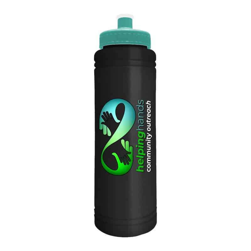 Custom Garyline® Slim Line Bottle with Push-Pull Lid - 25 oz. - 3