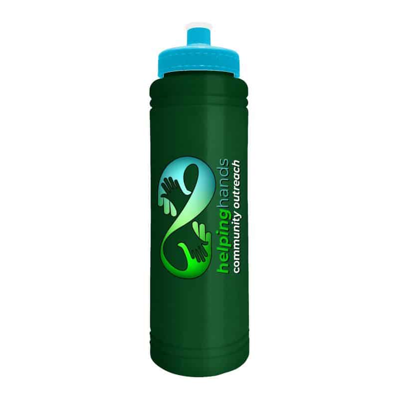 Custom Garyline® Slim Line Bottle with Push-Pull Lid - 25 oz. - 5