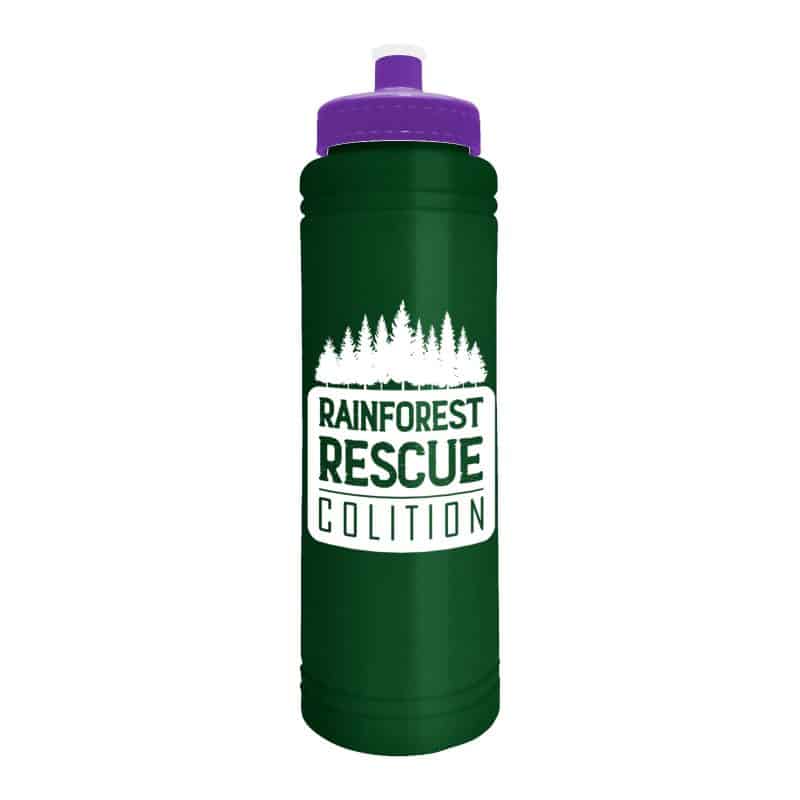 Custom Garyline® Slim Line Bottle with Push-Pull Lid - 25 oz. - 8