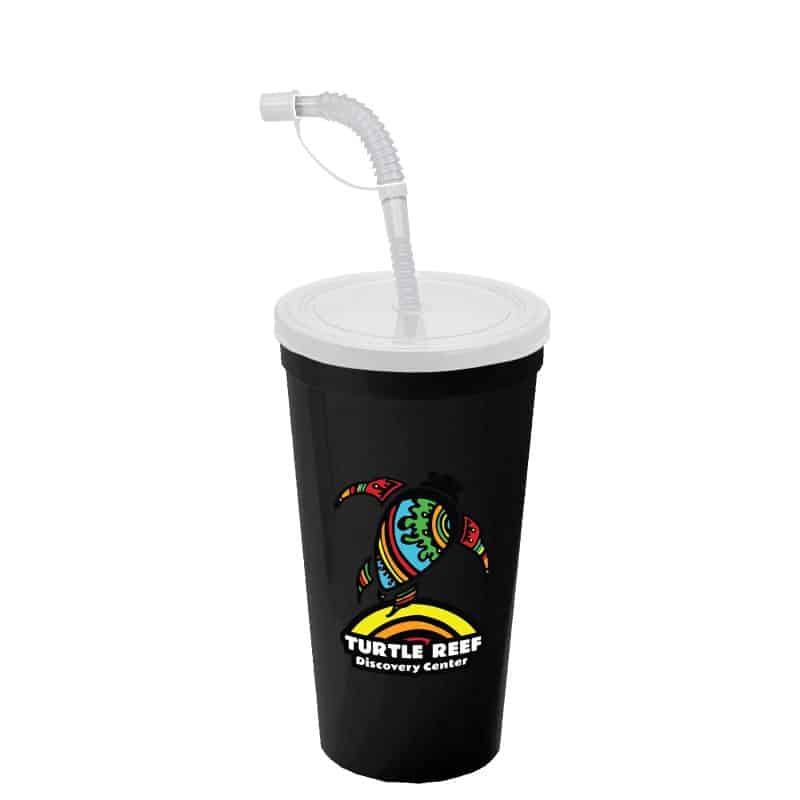 Custom Garyline® Sport Sipper Cup with Straw Lid - 24 oz. - 1