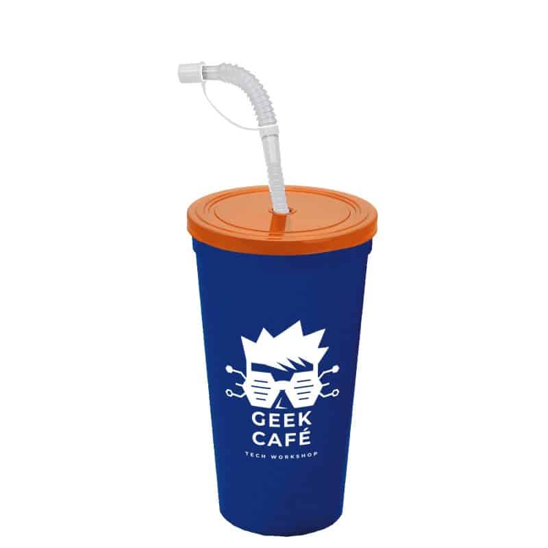 Custom Garyline® Sport Sipper Cup with Straw Lid - 24 oz. - 3
