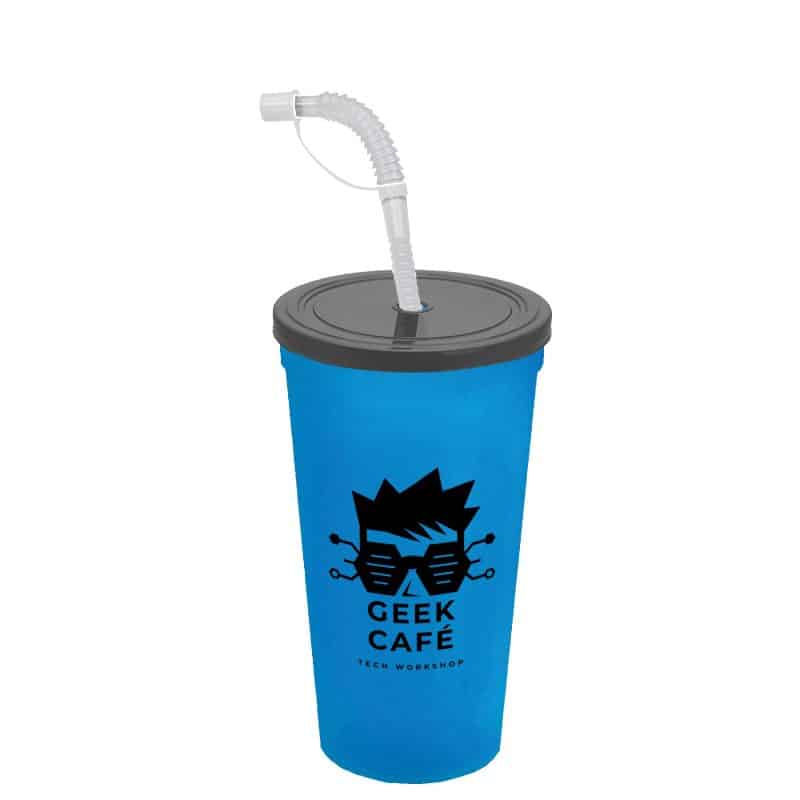 Custom Garyline® Sport Sipper Cup with Straw Lid - 24 oz. - 7