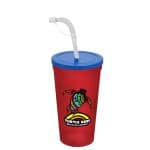 Custom Garyline® Sport Sipper Cup with Straw Lid - 24 oz. - 9