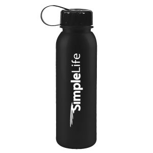 Custom Garyline® Terrain Metallike Bottle with Tethered Lid - 24 oz.
