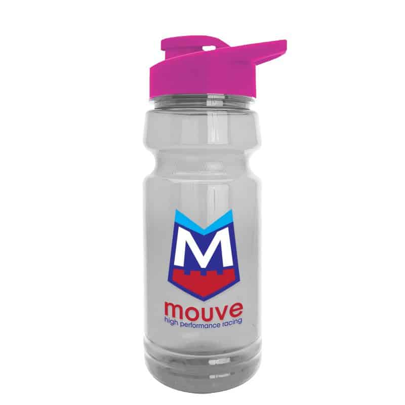 Custom Garyline® Trainer Clear Bottle with Drink-Thru Lid - 24 oz. - 3