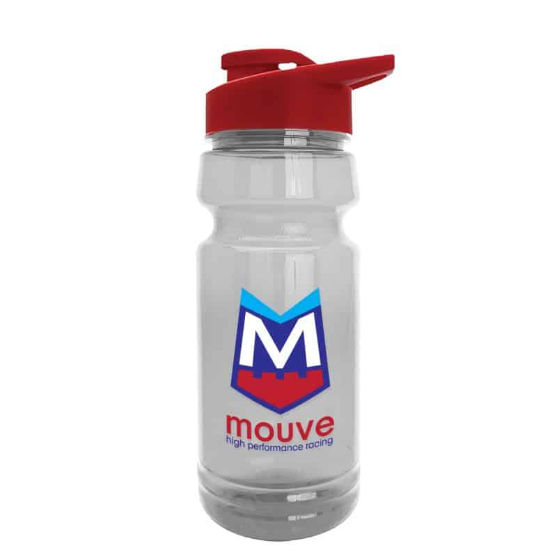 Custom Garyline® Trainer Clear Bottle with Drink-Thru Lid - 24 oz. - 7