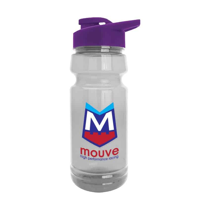 Custom Garyline® Trainer Clear Bottle with Drink-Thru Lid - 24 oz. - 9