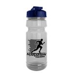 Custom Garyline® Trainer Clear Bottle with Flip-Top Lid - 24 oz. - 2