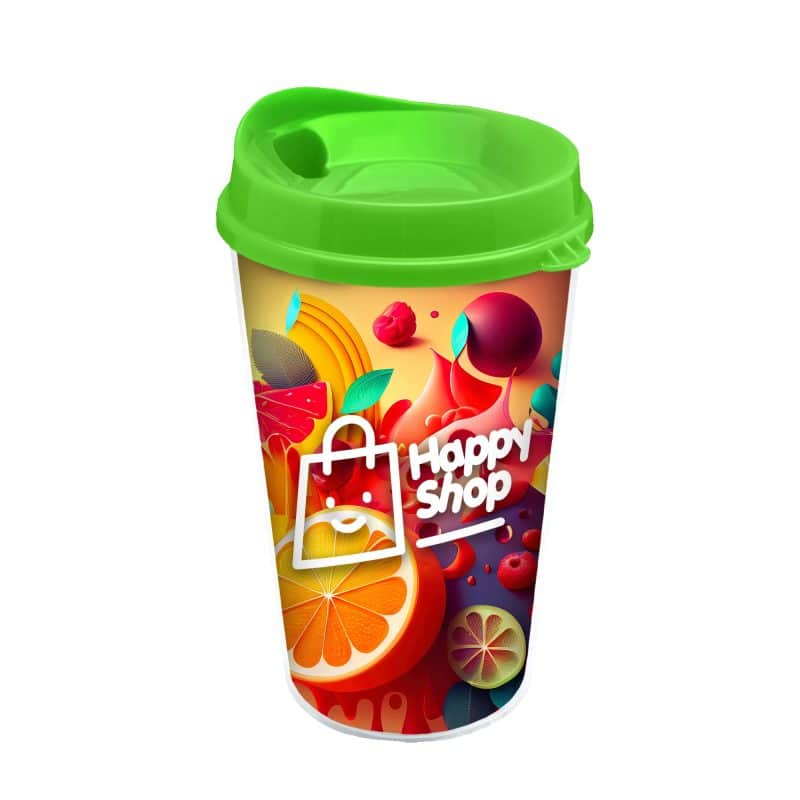Custom Garyline® Transparent Tumbler with Sip Lid and Full-Color Paper Insert - 16 oz. - 3
