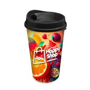 Custom Garyline® Transparent Tumbler with Sip Lid and Full-Color Paper Insert - 16 oz.