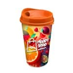 Custom Garyline® Transparent Tumbler with Sip Lid and Full-Color Paper Insert - 16 oz. - 4