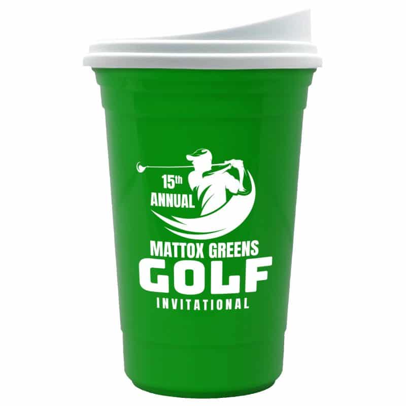 Custom Garyline® Varsity Double-Wall Tumbler with Liner and Slider Lid - 16 oz. - 2
