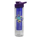 Custom Garyline® Wave Tritan® Bottle with Drink-Thru Lid and Infuser - 24 oz. - 1