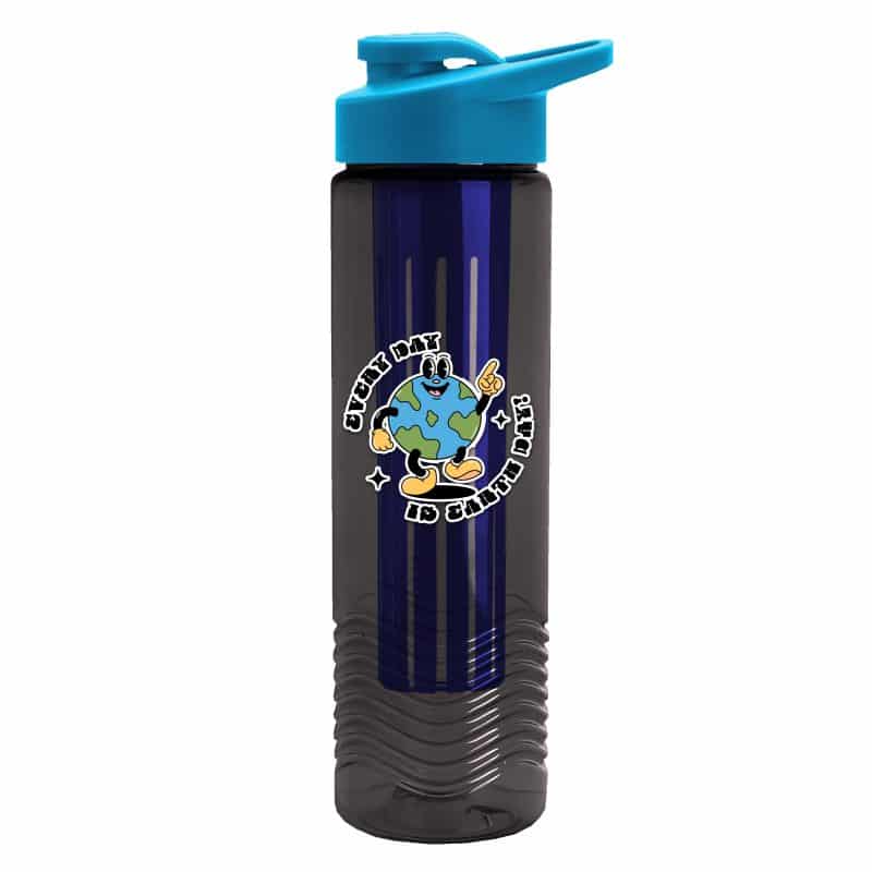 Custom Garyline® Wave Tritan® Bottle with Drink-Thru Lid and Infuser - 24 oz. - 2