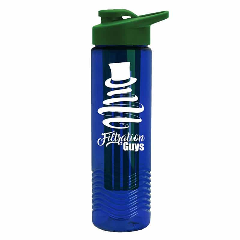 Custom Garyline® Wave Tritan® Bottle with Drink-Thru Lid and Infuser - 24 oz. - 4