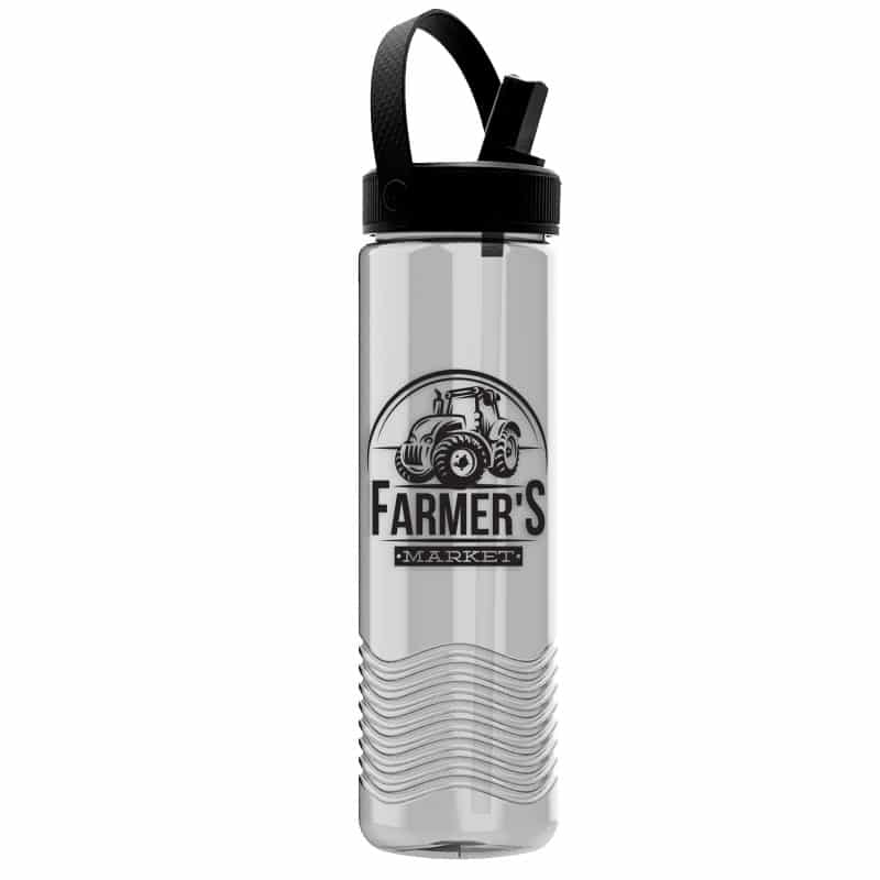 Custom Garyline® Wave Tritan® Bottle with Flip-Straw