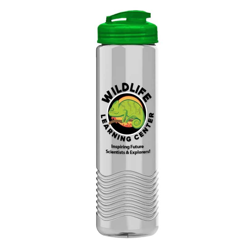 Custom Garyline® Wave Tritan® Bottle with Flip-Top Lid - 24 oz. - 1