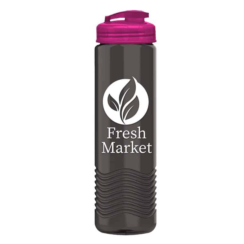 Custom Garyline® Wave Tritan® Bottle with Flip-Top Lid - 24 oz. - 3
