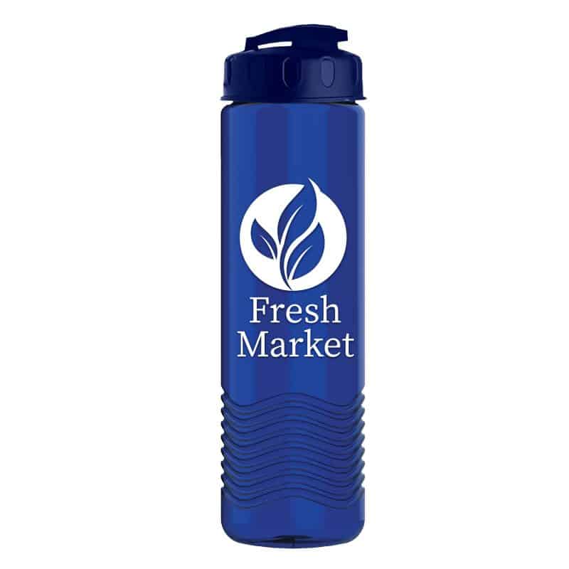 Custom Garyline® Wave Tritan® Bottle with Flip-Top Lid - 24 oz. - 4
