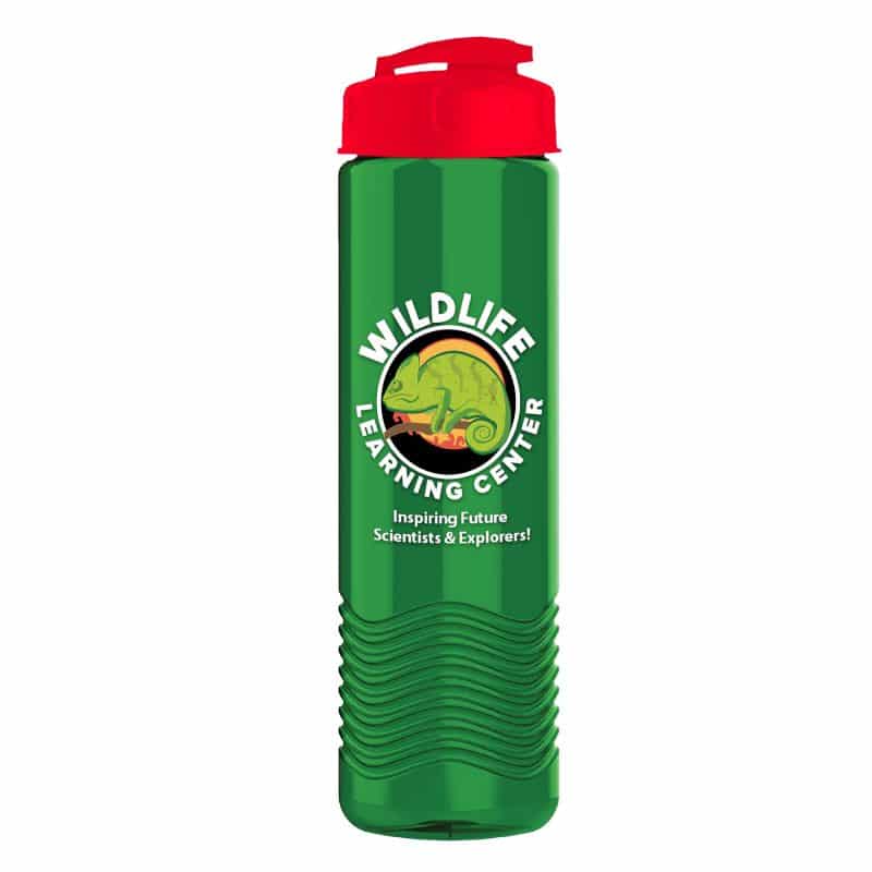 Custom Garyline® Wave Tritan® Bottle with Flip-Top Lid - 24 oz. - 6