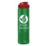 Custom Garyline® Wave Tritan® Bottle with Flip-Top Lid - 24 oz. - 7