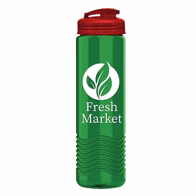 Custom Garyline® Wave Tritan® Bottle with Flip-Top Lid - 24 oz. - 7