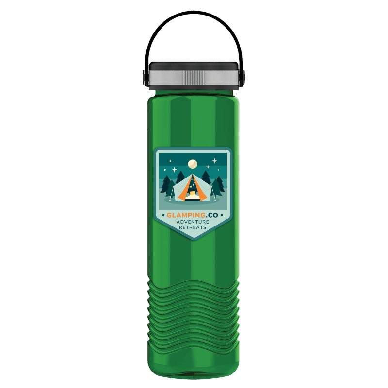Custom Garyline® Wave Tritan® Bottle with Grip Lid - 24 oz. - 3