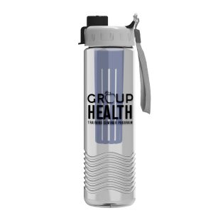 Custom Garyline® Wave Tritan® Bottle with Quick-Snap Lid and Infuser - 24 oz.