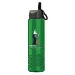 Custom Garyline® Wave Tritan® Bottle with Ring-Straw Lid - 24 oz. - 3