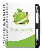 Custom Gloss Cover Journals w/100 Sheets & Pen (4"x 6") - 2