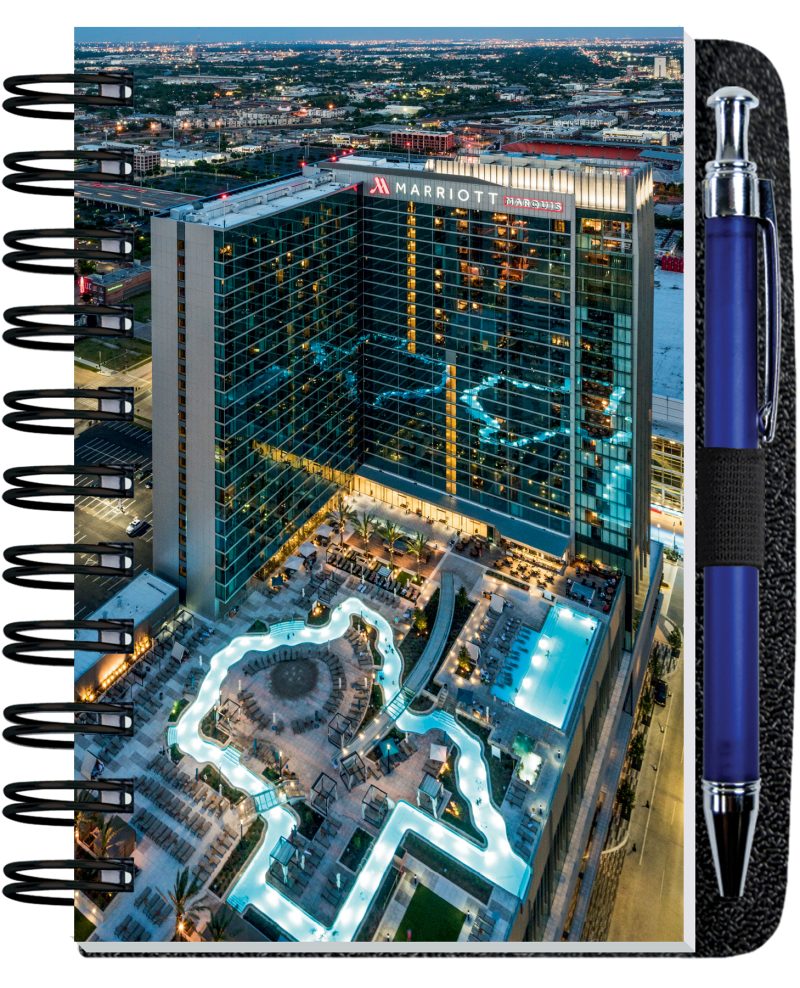 Custom Gloss Cover Journals w/100 Sheets & Pen (4"x 6")