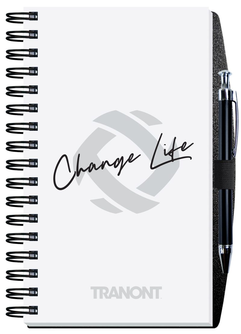 Custom Gloss Cover Journals w/100 Sheets & Pen (5 ¼"x 8 ¼")