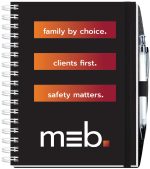 Custom Gloss Cover Journals w/100 Sheets & Pen (6 ½"x 8 ½")