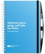 Custom Gloss Cover Journals w/100 Sheets & Pen (7"x 10") - 3