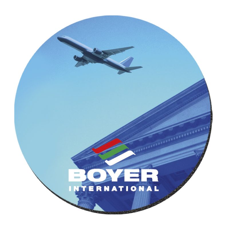Custom Good Value™ 1/4" Fabric Surface Mouse Pad (8" Round)