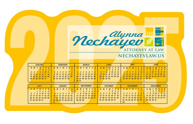 Custom Good Value™ 20 Mil Extra Large Calendar Magnet