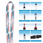 Custom Good Value™ 3/4" Fine-Print Lanyard - 1