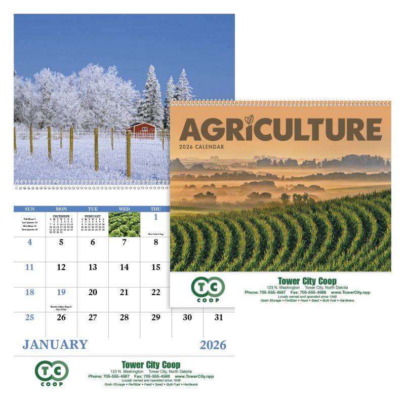 Custom Good Value™ Agriculture - Spiral Calendar - 1