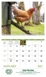 Custom Good Value™ Agriculture - Spiral Calendar - 6