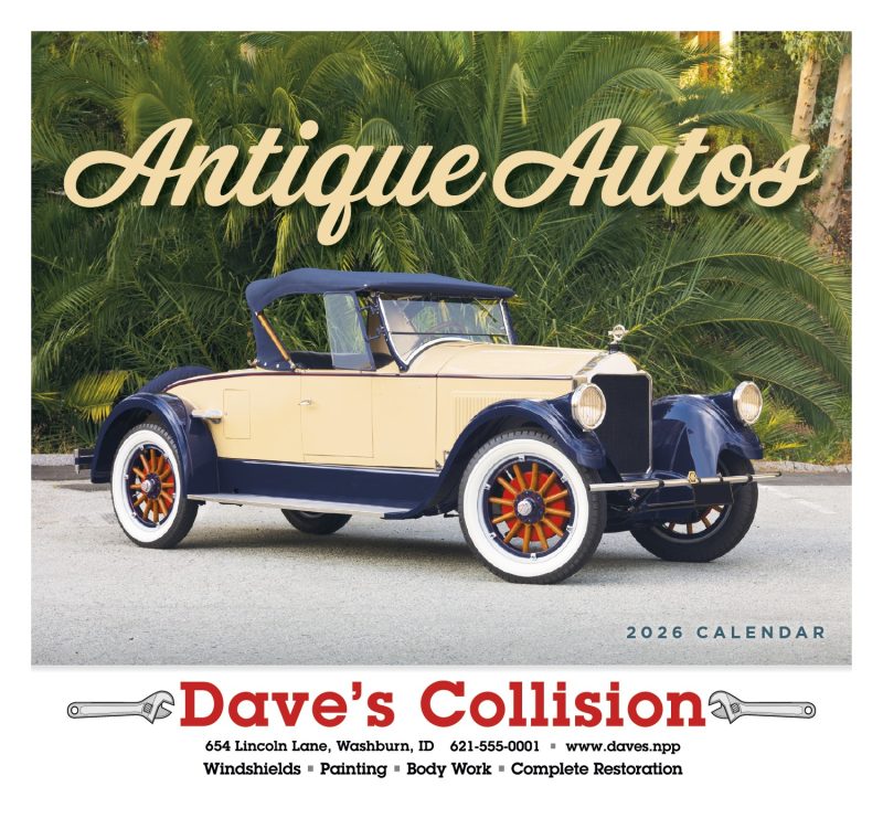 Custom Good Value™ Antique Autos Calendar - 2