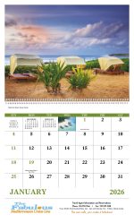 Custom Good Value™ Beach Paradise - Spiral Calendar - 3