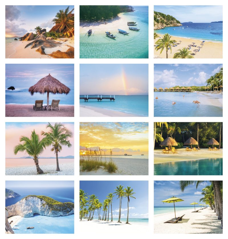 Custom Good Value™ Beach Paradise - Spiral Calendar - 4