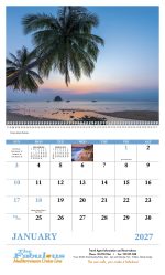 Custom Good Value™ Beach Paradise - Spiral Calendar - 6