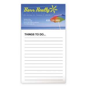 Custom Good Value™ Business Card Magnet with 50-Sheet Notepad